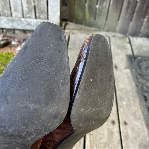 Coldwater Creek Leather Suede Ankle Western Boots Sz 9 - Picture 14 of 14